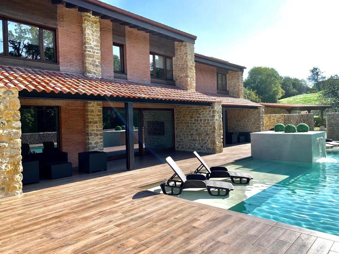 2 Apartamentos En Villa Con Piscina Privada En Asturias El Marquesau Noriega Kültér fotó
